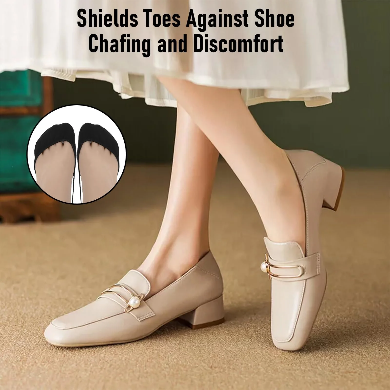 Шкарпетки наднизькі непомітні 8 пар, М'які балетки, фото №6