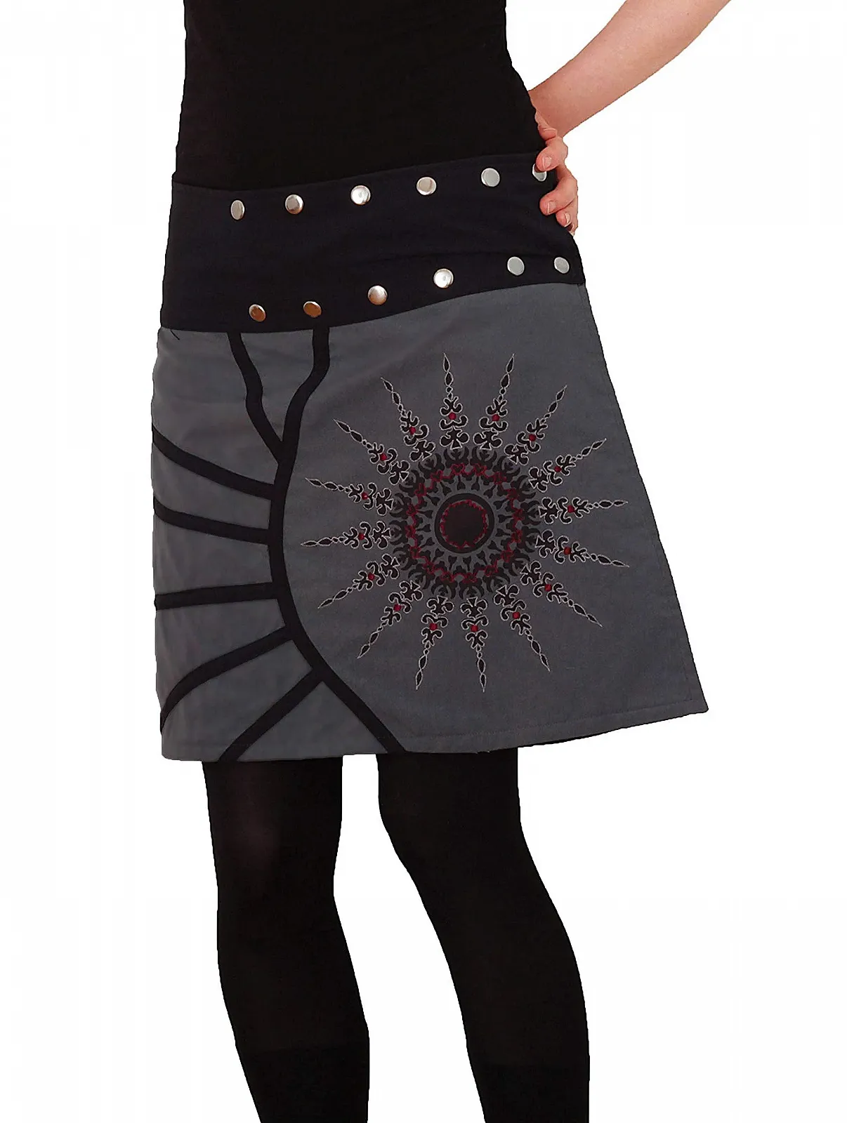 Спідниця Purewonder SK193 Жіноча на запах Бавовна Кнопки, фото №1