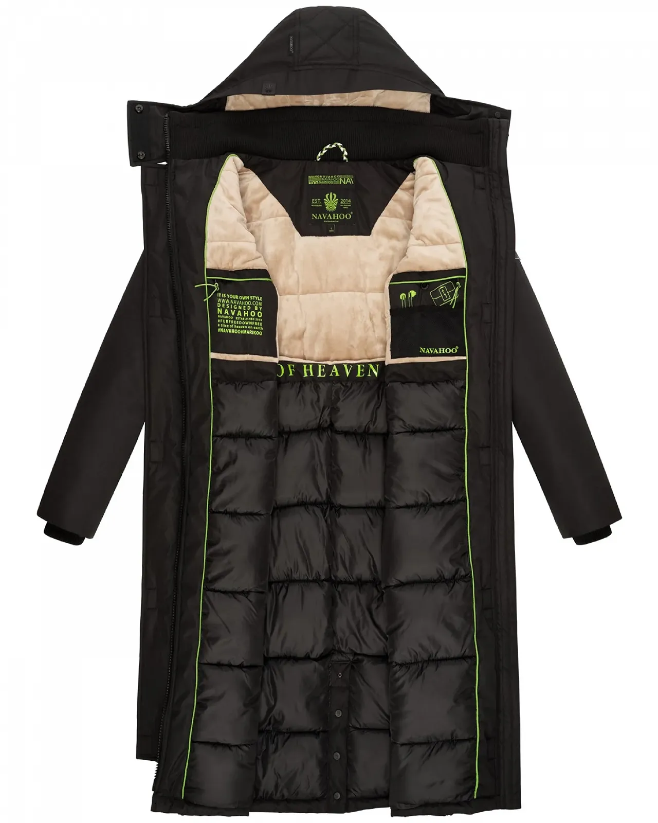 Жіноче зимове пальто-парка Navahoo Hokulanii, довге, з високим коміром і м'яким капюшоном, фото №4