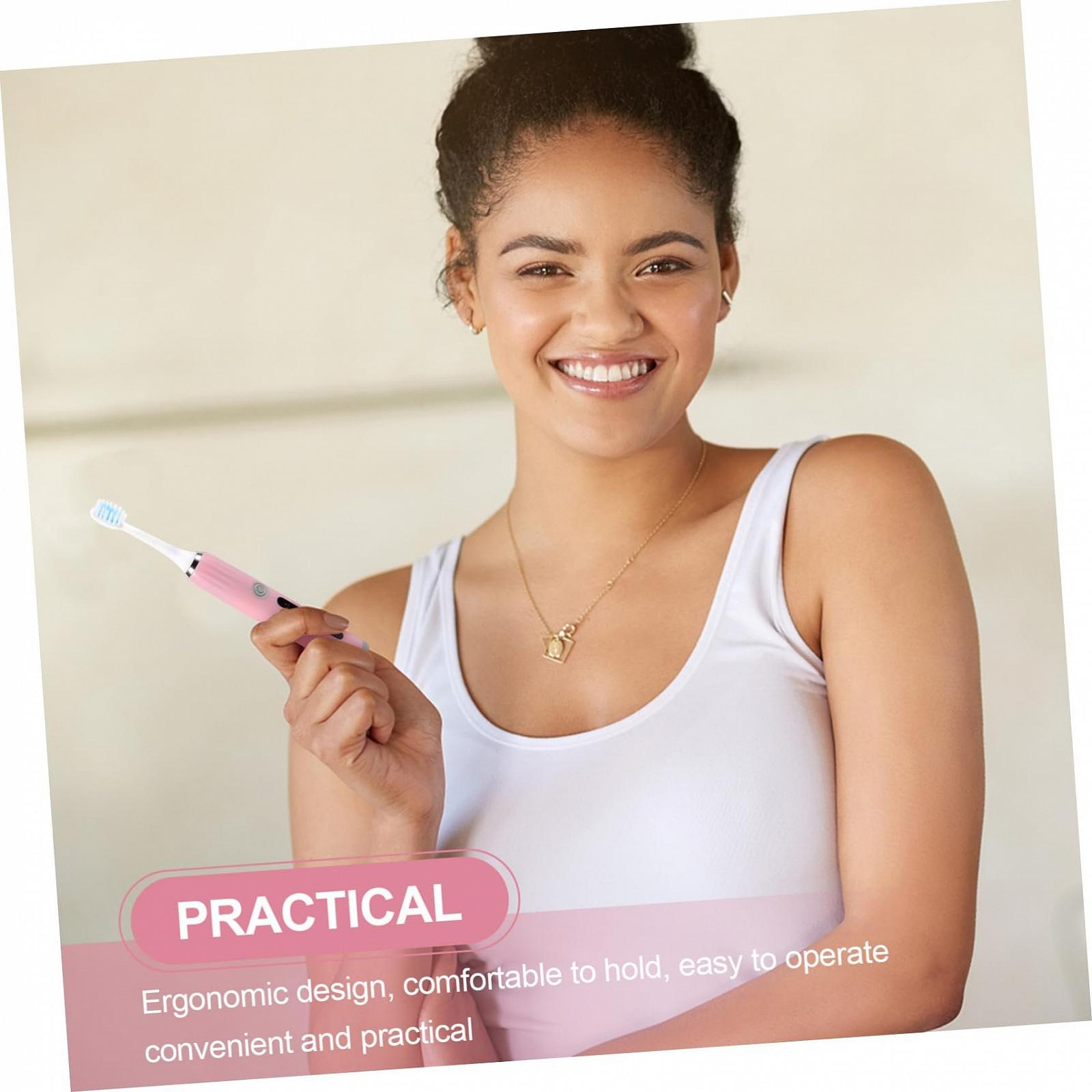 Електрична зубна щітка WRITWAA ABS Рожева, фото №4