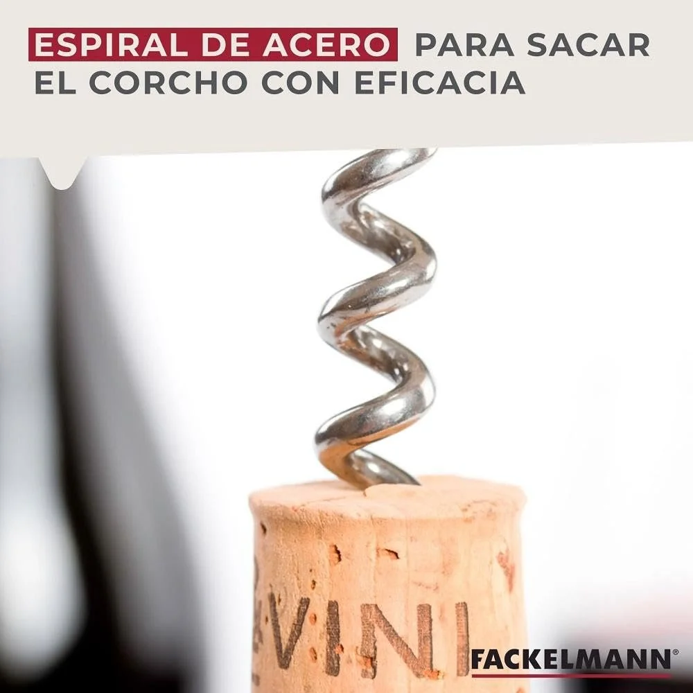 Штопор Fackelmann Fair Beech/Stainless Steel Бежевий/Сріблястий, 11 см, фото №4 Штопор Fackelmann Fair Beech/Stainless Steel Бежевий/Сріблястий, 11 см, фото №4