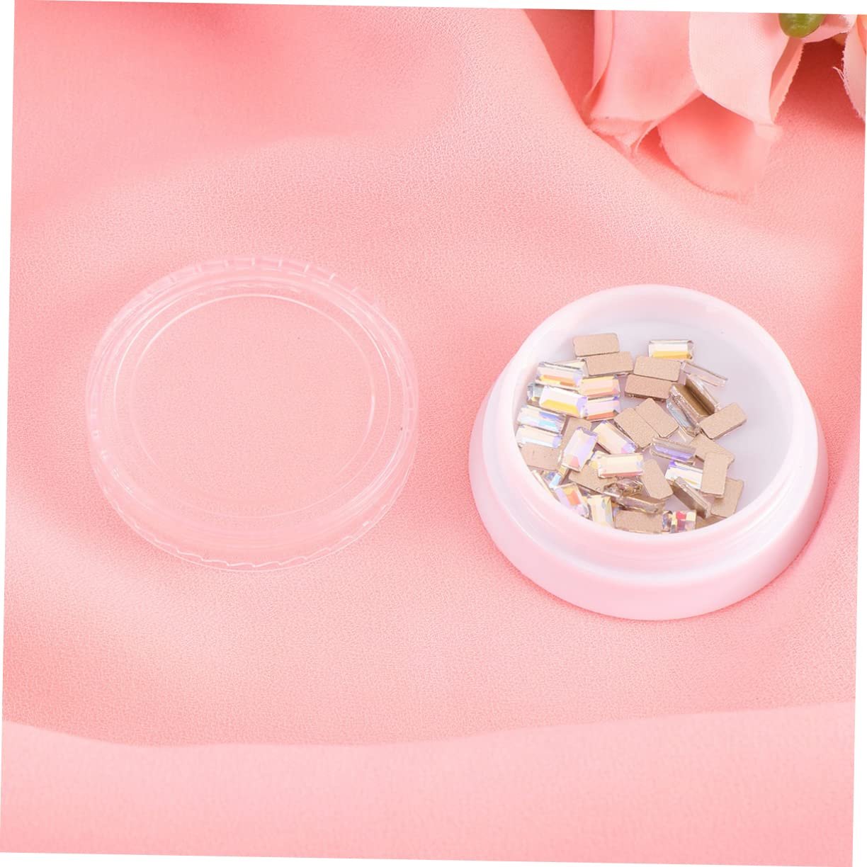 Стрази для нігтів WOONEKY Прямокутні прикраси для манікюру, фото №2