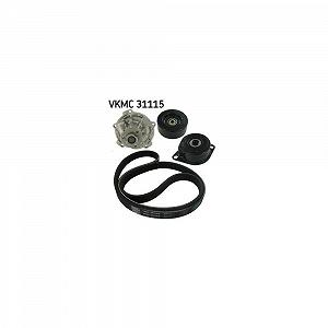 Водяной насос и комплект поликлинового ремня SKF VKMC 31115 для ALFA ROMEO AUDI CITROËN VW - Фото 1