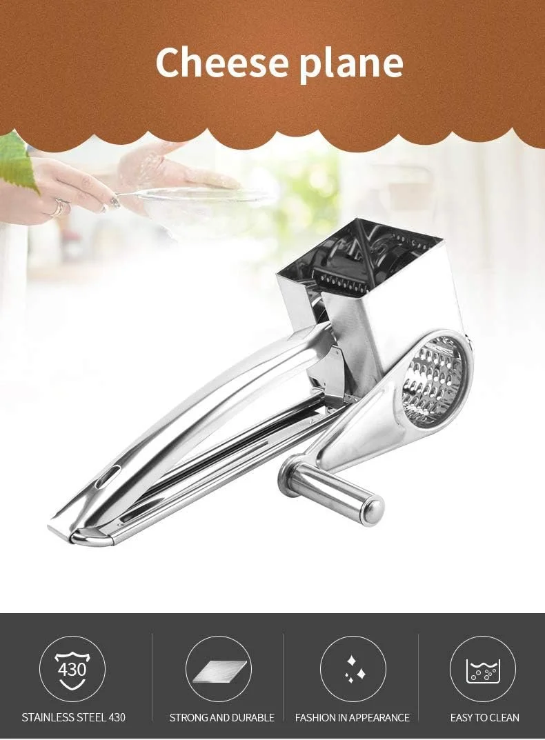 Ручная Терка-мельница для сыра с ручкой, для пармезана, профессиональная, фото №3