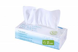 Серветки сухі Ivyone Pure Cotton, 100 штук - Фото 1