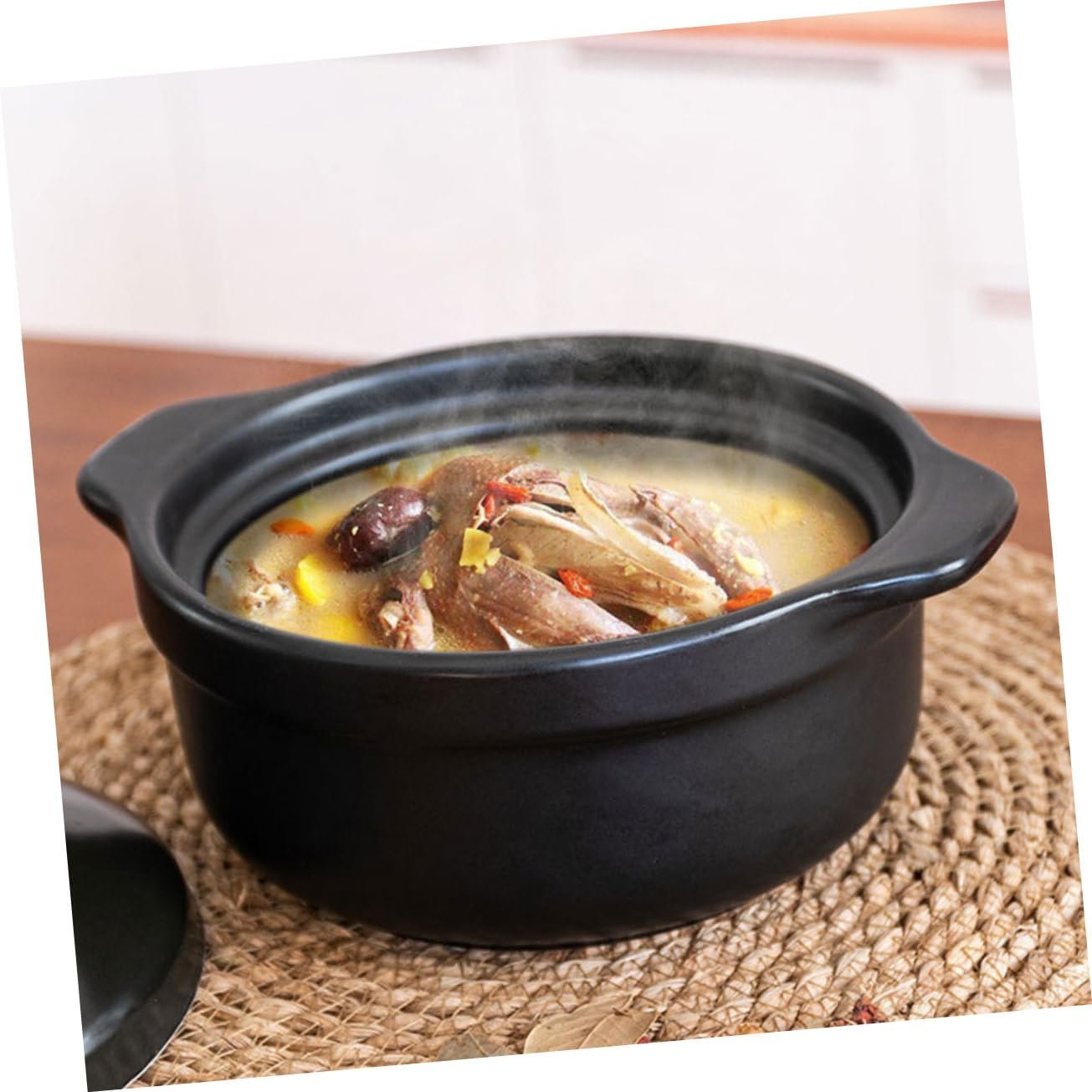 Гусятниця керамічна VALICLUD з кришкою Коричнева, фото №3 Гусятниця керамічна VALICLUD з кришкою Коричнева, фото №3