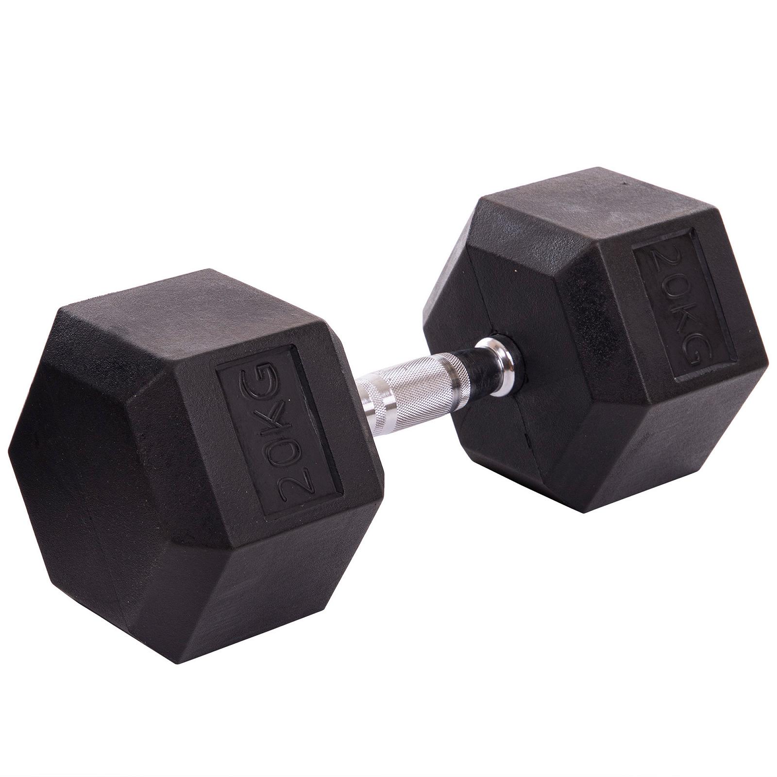 Гантель цельная шестигранная SP-Planeta LN-1205-20 20кг 1шт, фото №1