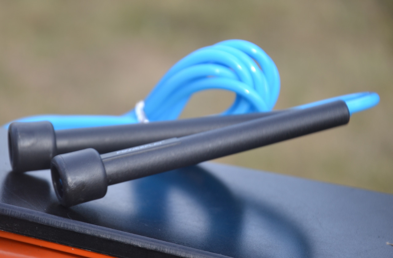 Скакалка PowerPlay 4201 Basic Jump Rope Синя (2,8m.), фото №8