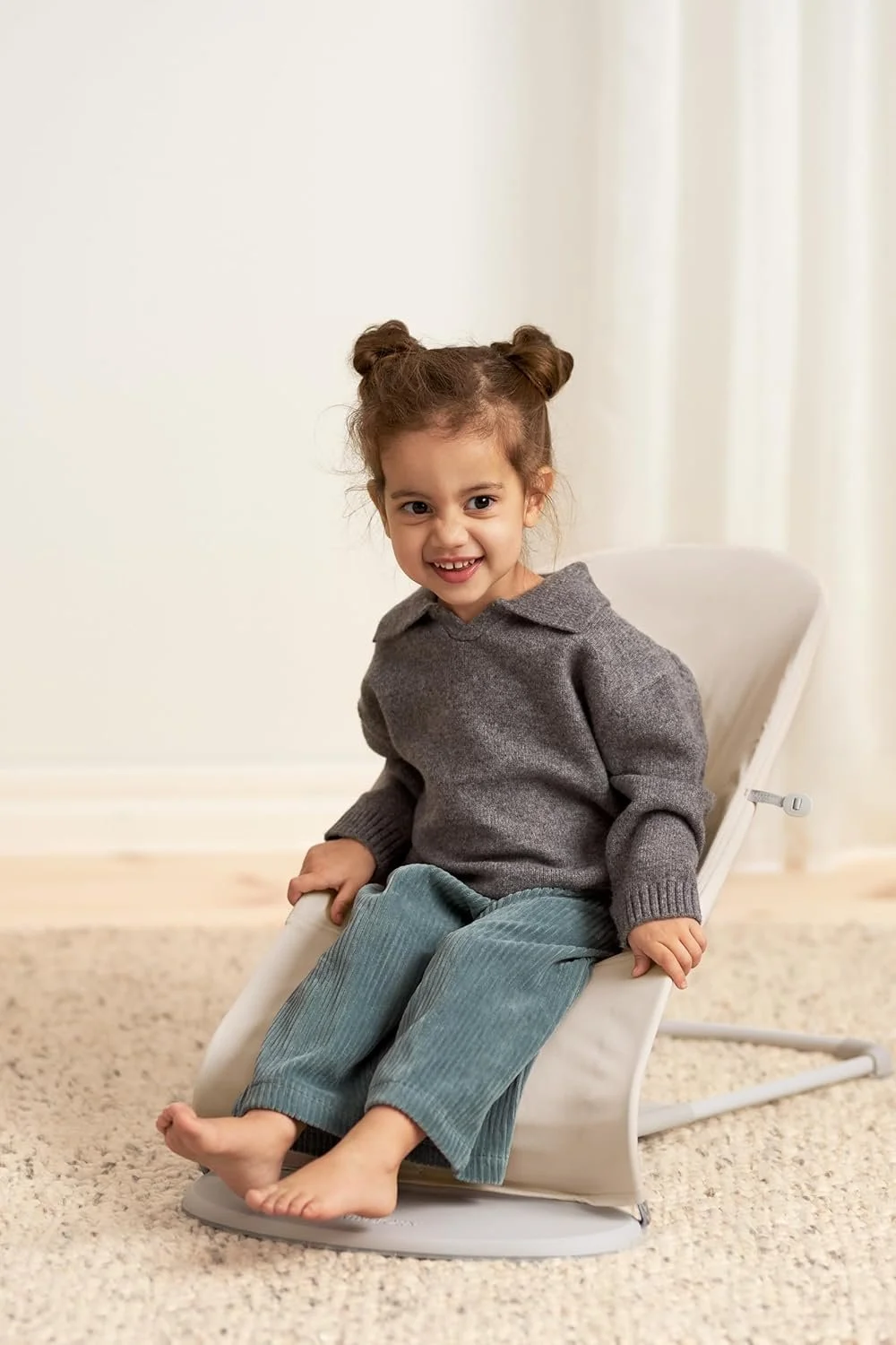 Крісло-гойдалка BabyBjorn Balance Soft / Тканина джерсі / Білий, фото №6