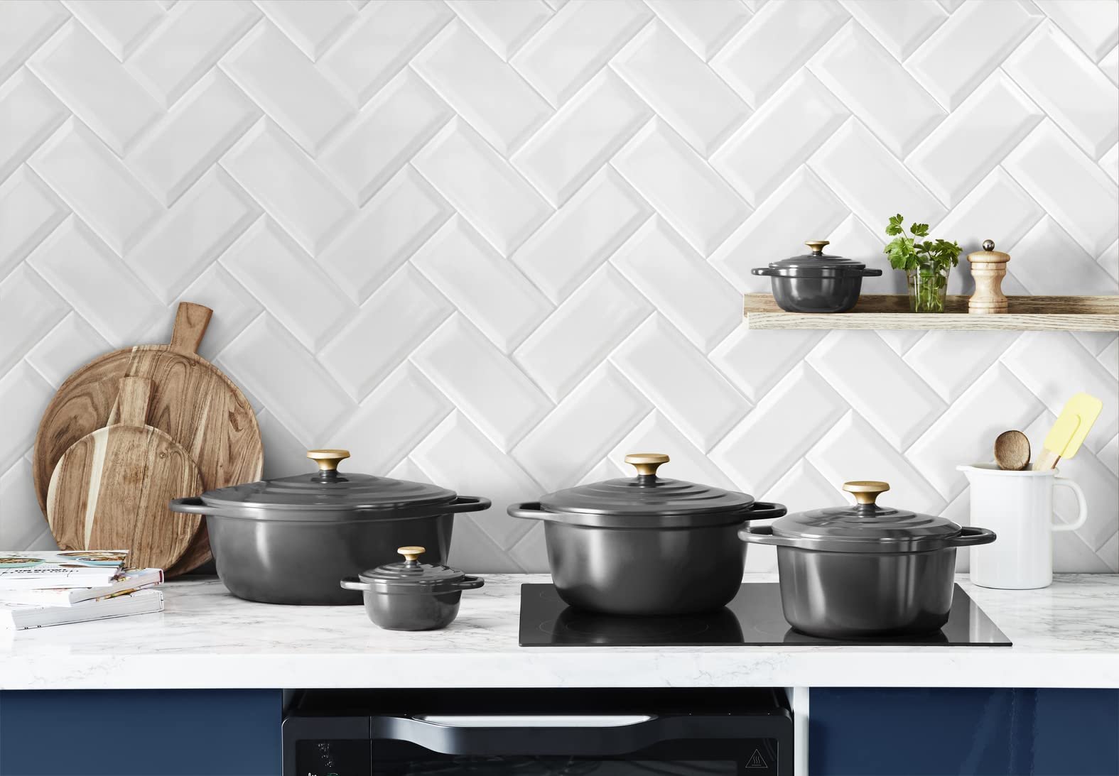 Гусятниця для випікання Tefal Air E2554604 кругла антипригарна індукційна лита алюмінієва з кришкою Сіра, фото №12