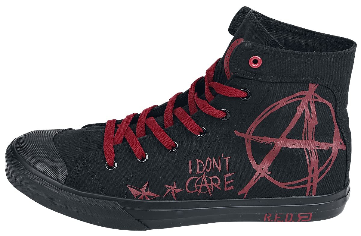 Кроссовки RED by EMP Черный/Красный с принтом, фото №5