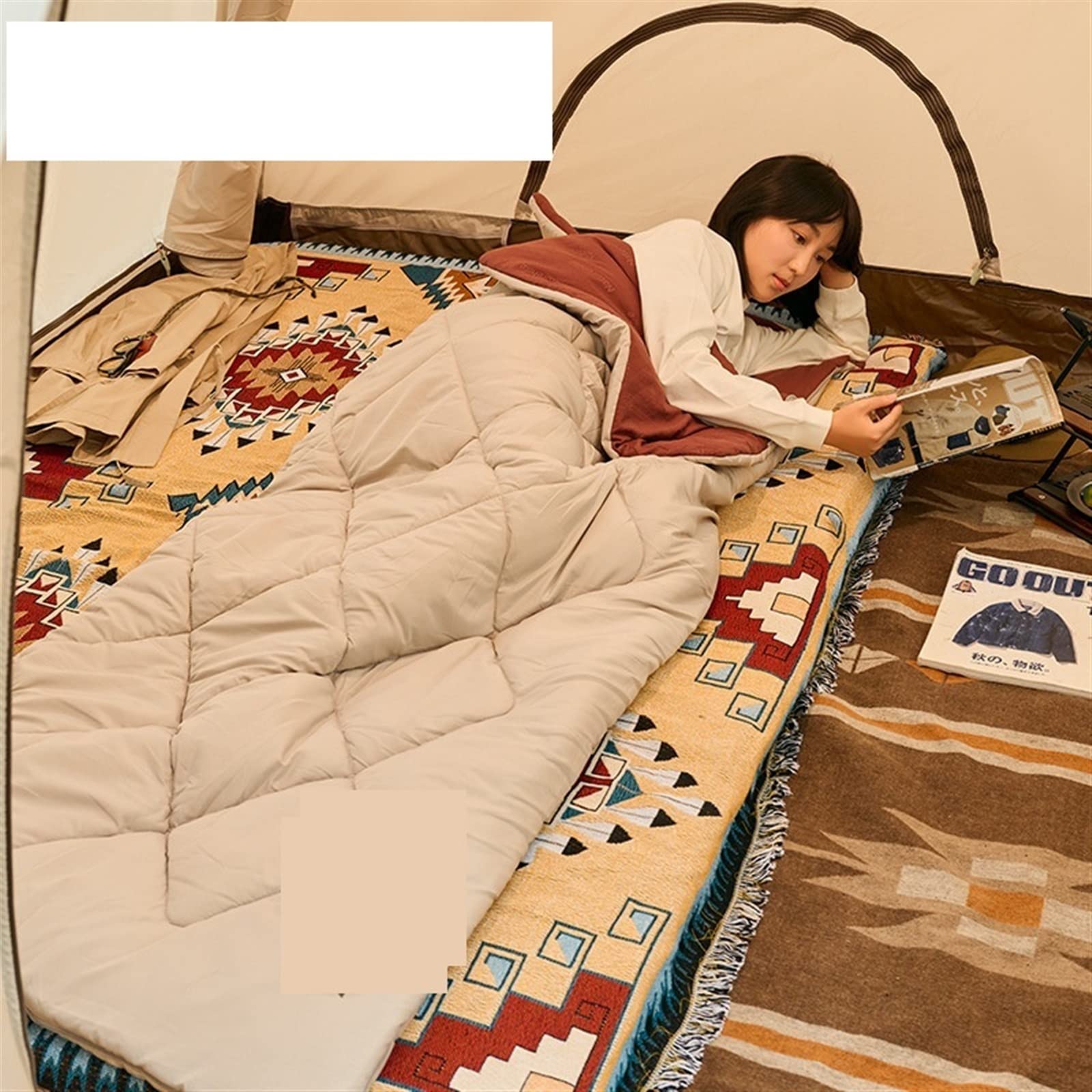 Спальний мішок MYVVKIA Outdoor Camp Сплайсинг Зимовий Бавовна Тент Утеплений, фото №2