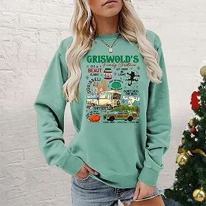 Женская Толстовка MLZHAN Griswold's Tree Farm Рождественская С длинными Рукавами Забавная Рождественская Праздничная Кофта Осенне-Зимнее Пальто synthetic.ua - Фото 1