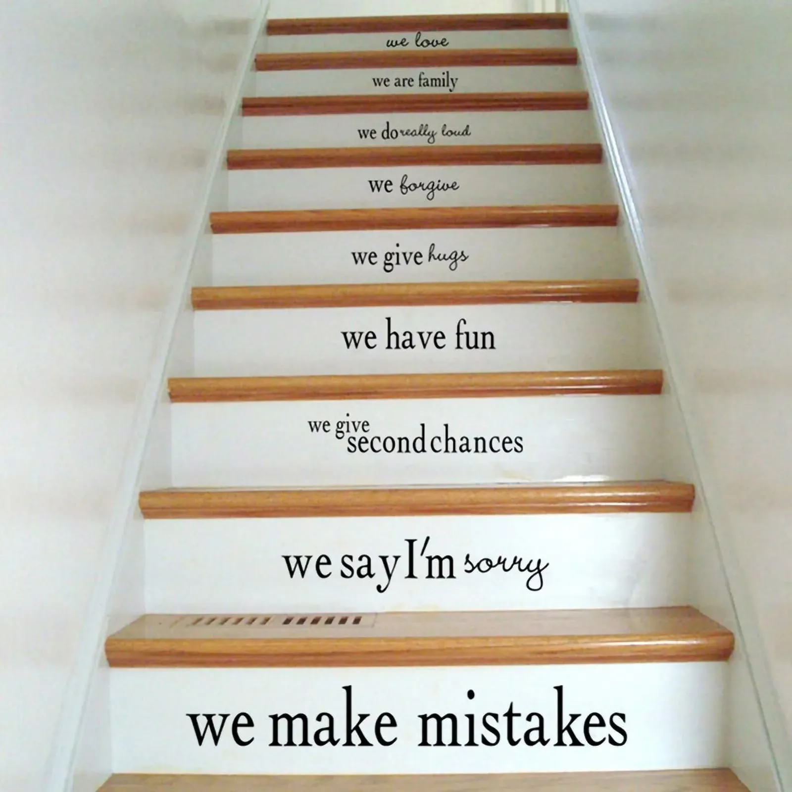 Наклейка на стену PVC Stairs Decorative Stickers Beautiful Art Sayings 61 x 41 см, фото №3 Наклейка на стену PVC Stairs Decorative Stickers Beautiful Art Sayings 61 x 41 см, фото №3