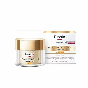 Денний крем Eucerin Hyaluronic Filler + Elasticity SPF 30 Антивіковий проти зморшок з тіамідолом, колаген-еластиновим комплексом та гіалуроновою кислотою 50 мл - Фото 1