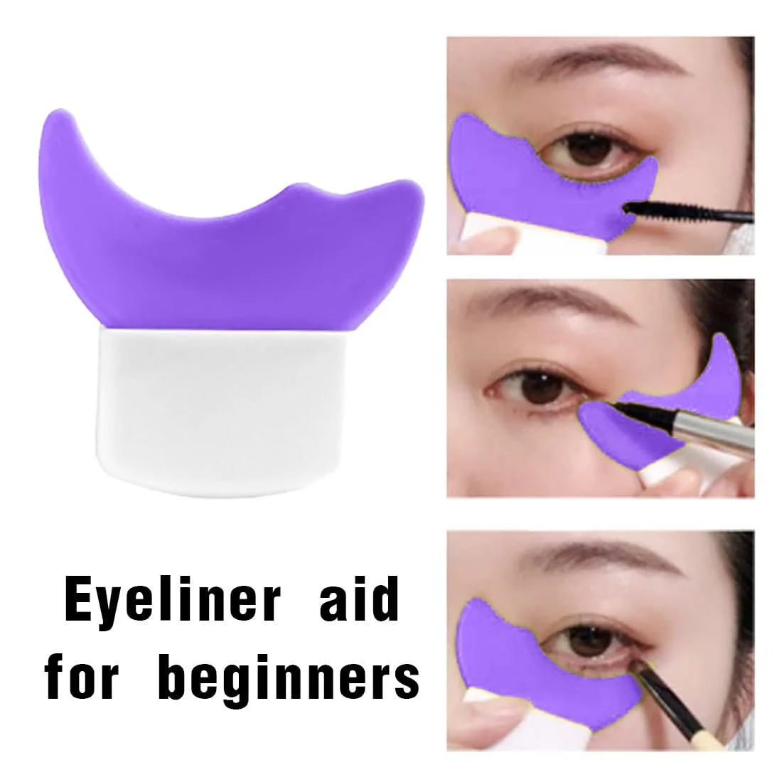 Трафареты для подводки EODKSE Набор Силиконовые для идеальных стрелок фиолетовый, фото №3 Трафареты для подводки EODKSE Набор Силиконовые для идеальных стрелок фиолетовый, фото №3