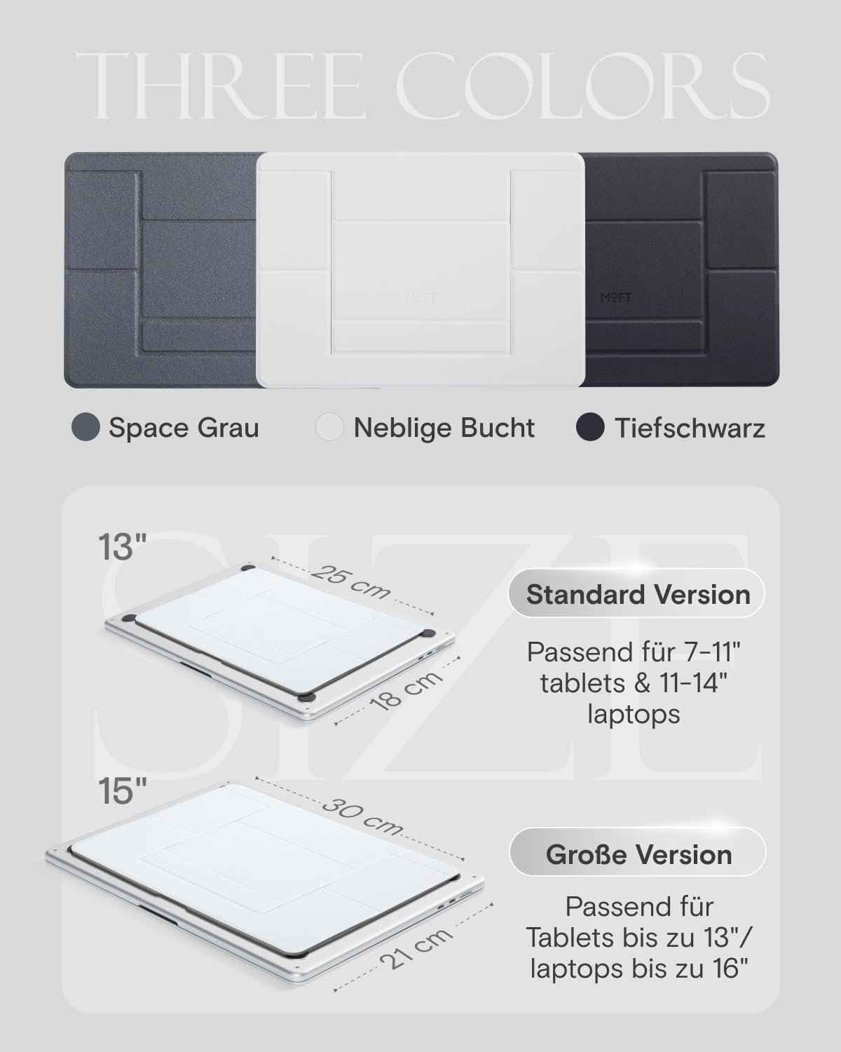 Підставка для ноутбука MOFT, складана з 2 регульованими кутами нахилу, портативна, фото №8