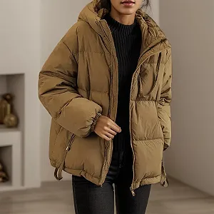 Пуховик Зимовий Теплий Приталений для жінок synthetic.ua - Фото 1