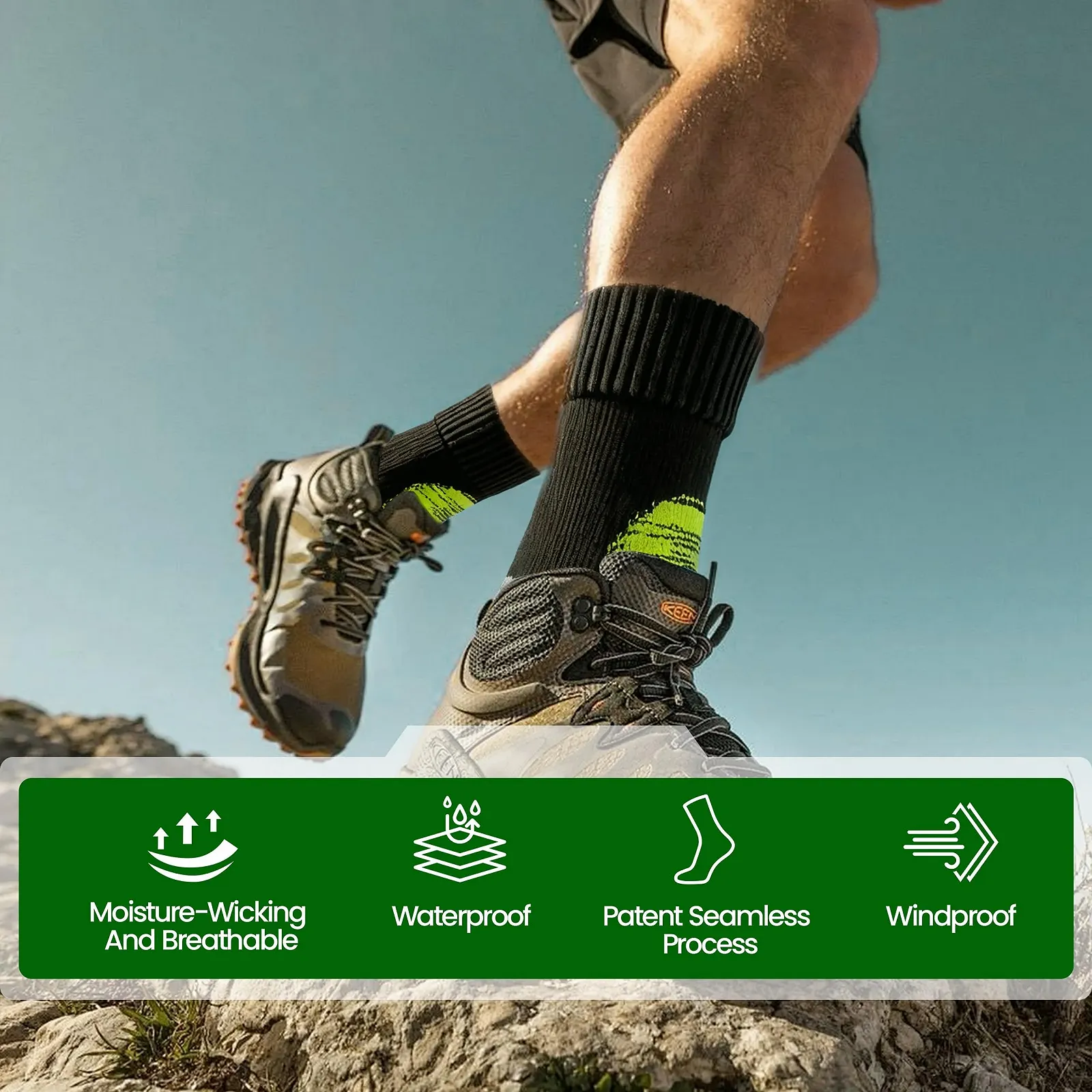 Водонепроникні дихаючі шкарпетки RANDY SUN, 1 пара, фото №6