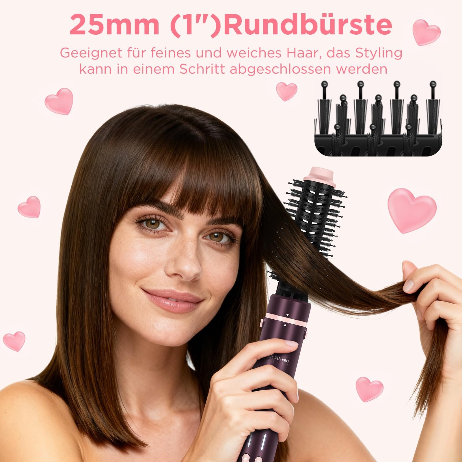 Фен-щітка PARWIN PRO BEAUTY MaxAIR 2.0 8 в 1 іонна складна, фото №6 Фен-щітка PARWIN PRO BEAUTY MaxAIR 2.0 8 в 1 іонна складна, фото №6