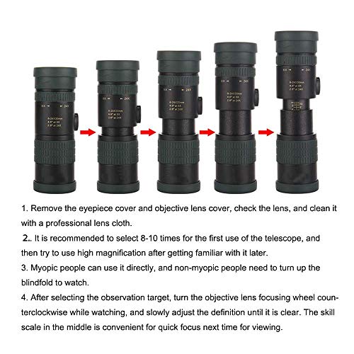 Монокуляр GagalU 8-24x30 BAK4 FMC, фото №4 Монокуляр GagalU 8-24x30 BAK4 FMC, фото №4