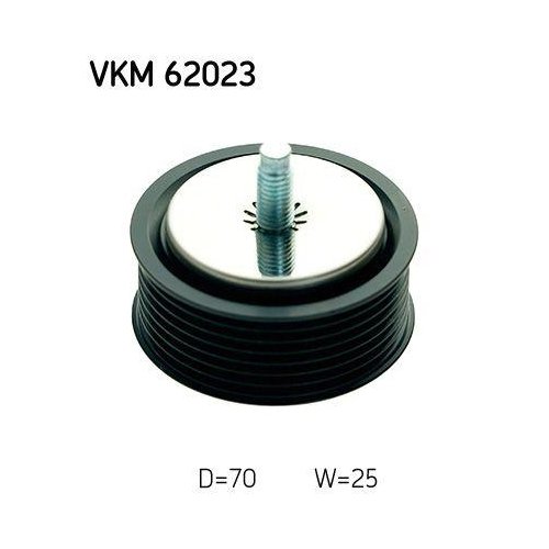 Ролик напрямний/обвідний поліклинового ременя SKF VKM 62023 для NISSAN, фото №2