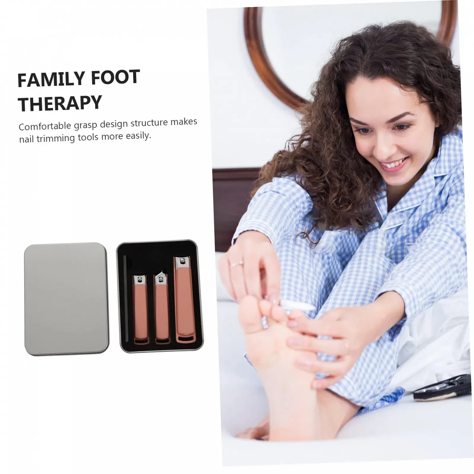 Набор для ухода за ногтями из углеродистой стали, кусачки, фото №4 Набор для ухода за ногтями из углеродистой стали, кусачки, фото №4