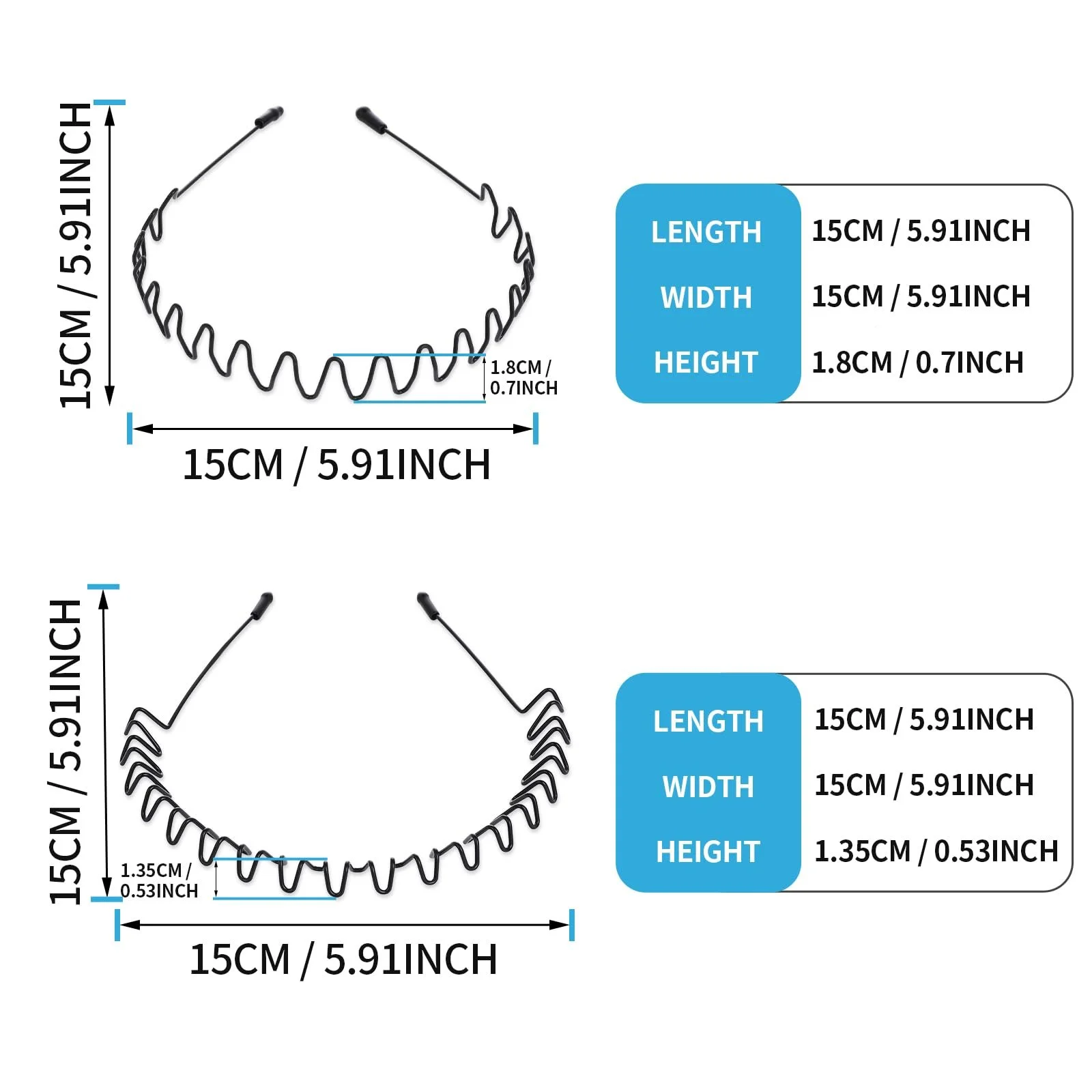 Обруч для волос 4 шт, фото №2 Обруч для волос 4 шт, фото №2