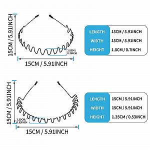 Обруч для волос 4 шт synthetic.ua - Фото 1