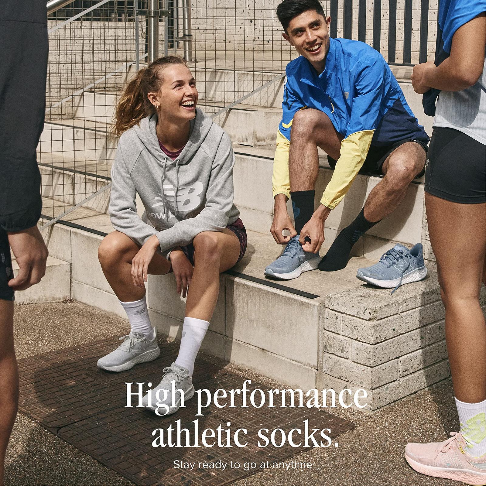 Шкарпетки (3 пари) New Balance Crew White M, фото №4