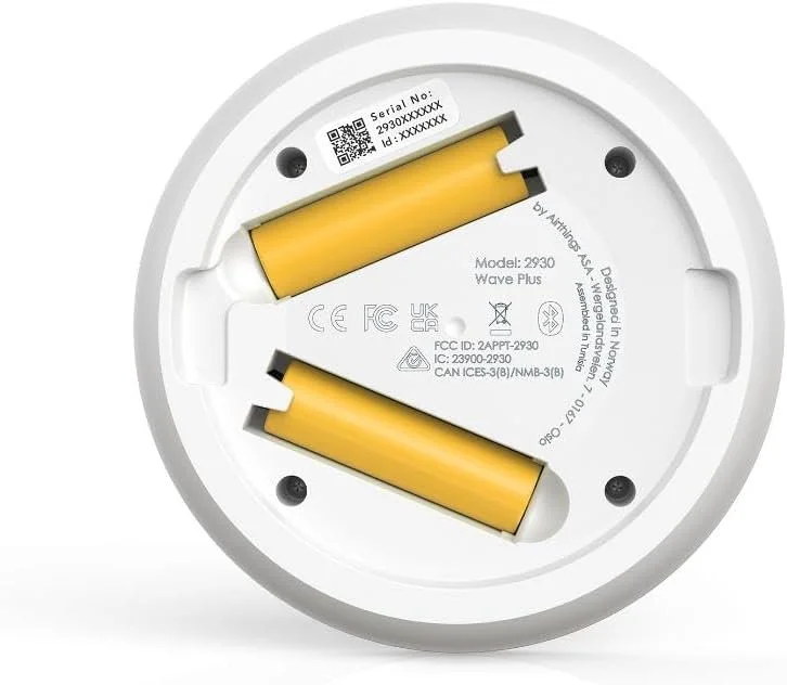Детектор радону Airthings Wave Plus 12 см Білий, фото №2