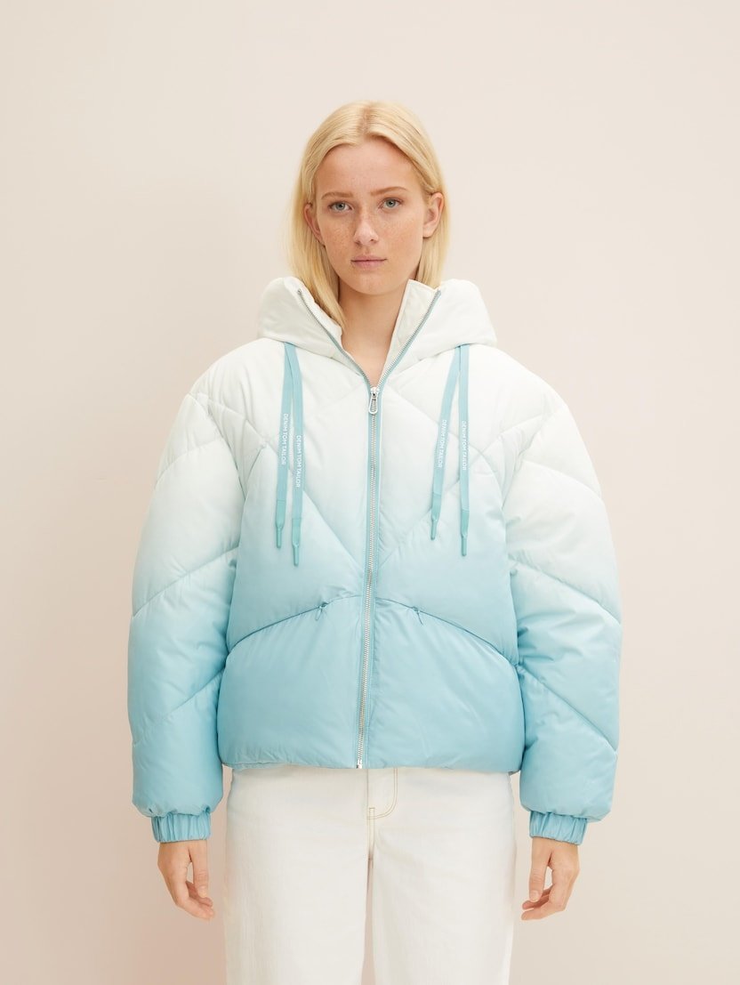 Куртка modern short puffer jacket 1032686-30270 Tom Tailor Блакитний M, фото №1
