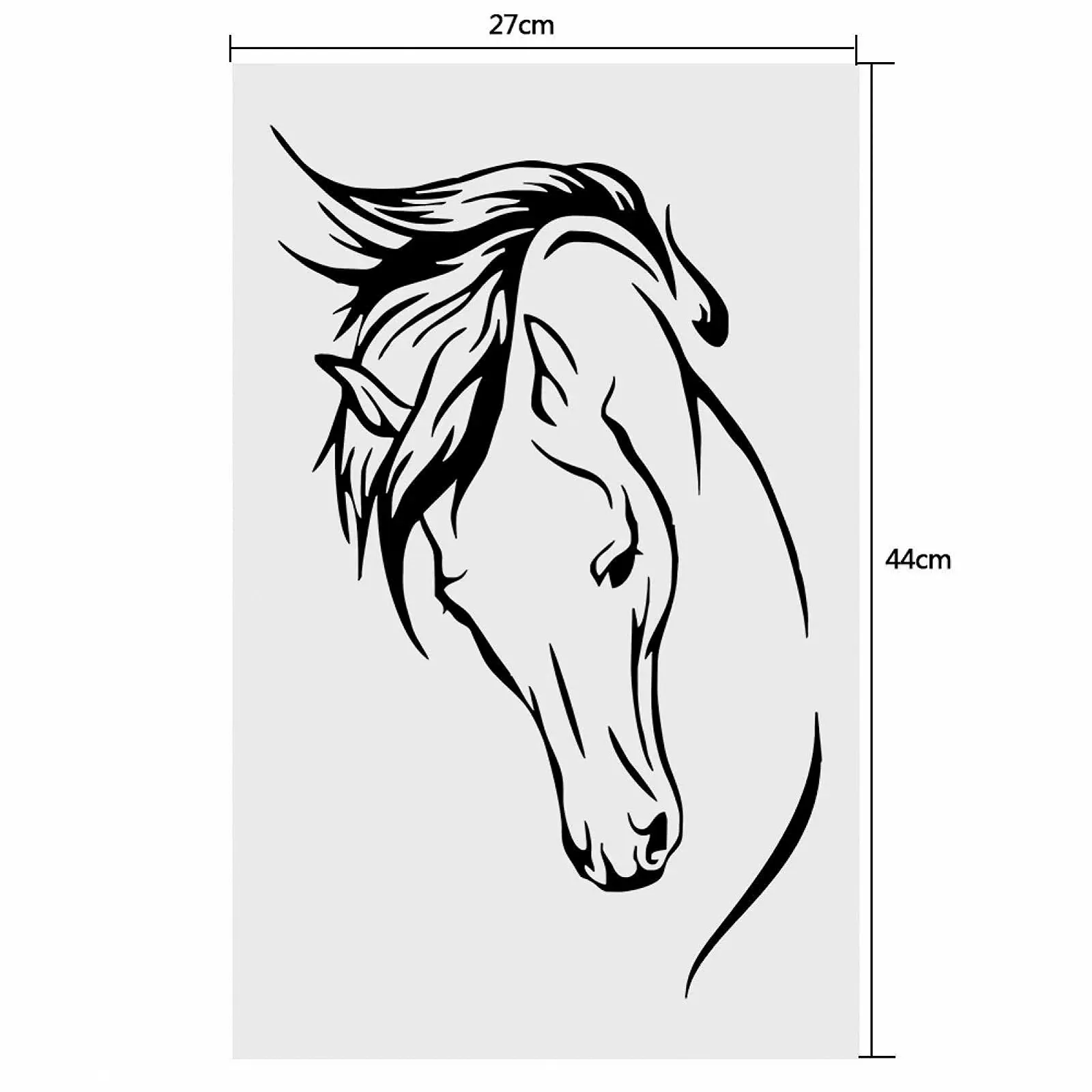 Наклейка на стену Horse Design 27 x 44 см, фото №2