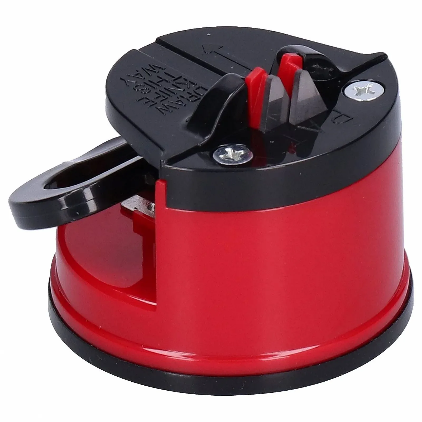 Точилка для ножей ручная с присоской ABS вольфрамовая сталь Красная, фото №9