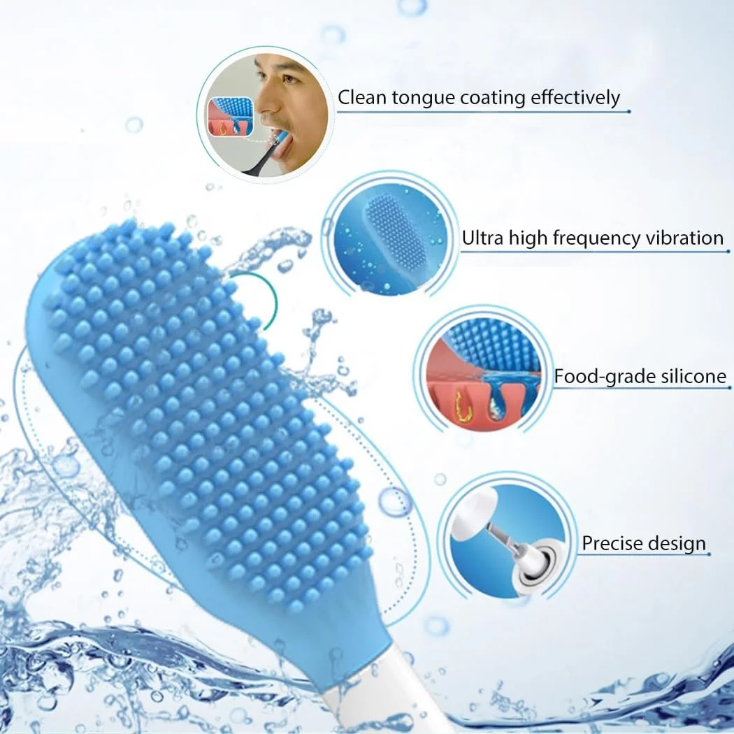 Ультразвуковая зубная щетка EITVLAGE 360° автоматическая Черный, фото №2