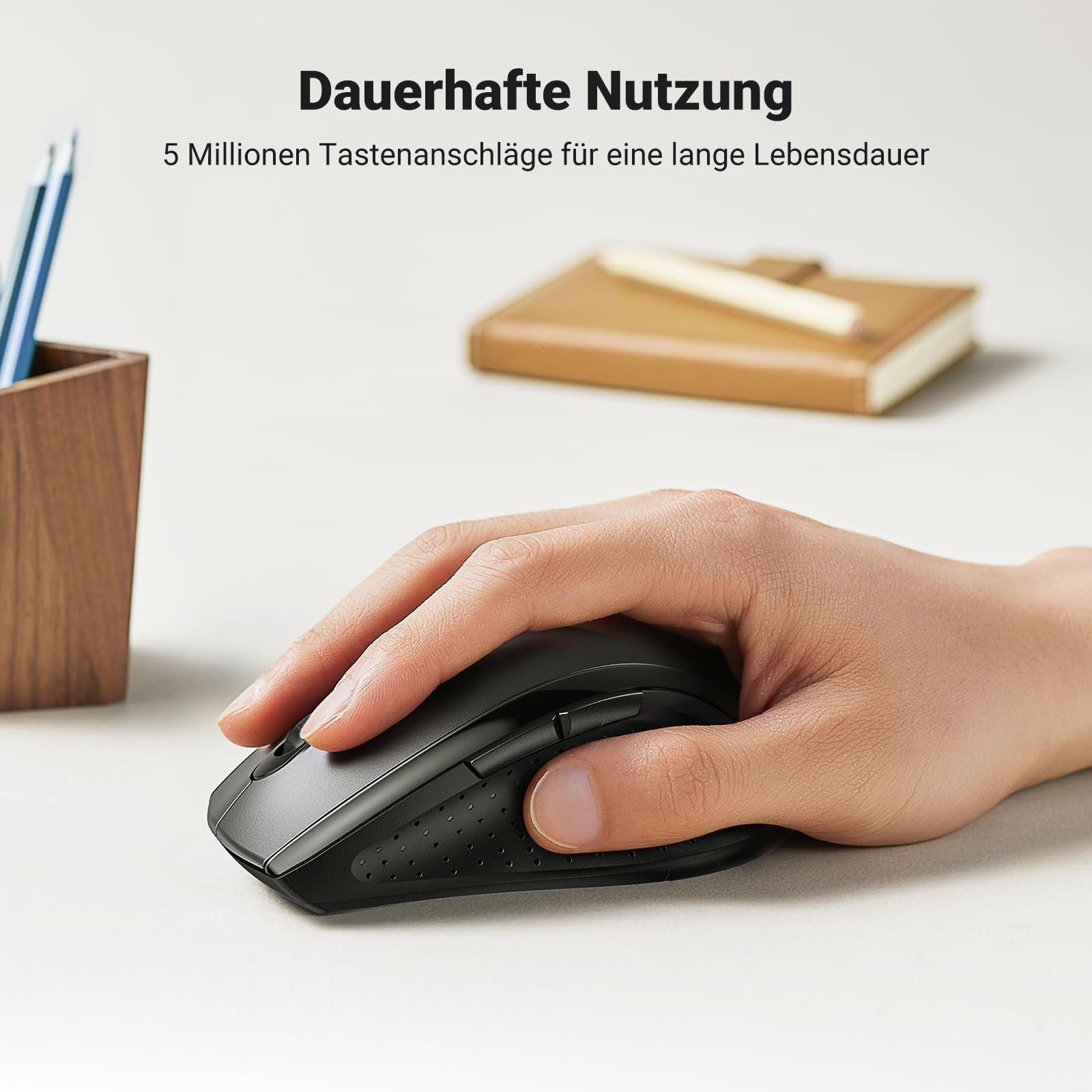 Мышь UGREEN Wireless 2.4G 1600 DPI 6 Кнопок с Nano Приемником Черный, фото №6