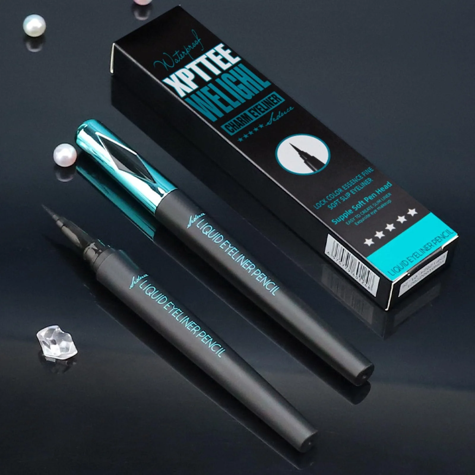 Рідка Підводка Maybelline Master Precise All Day Cobalt Black, фото №5