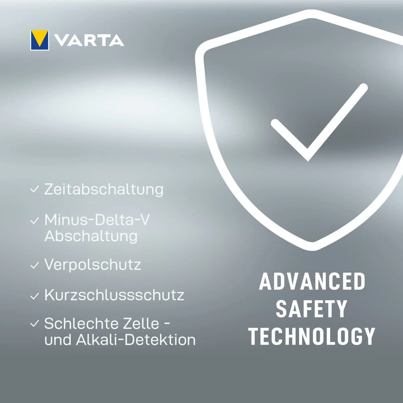Зарядний пристрій VARTA з 4 x AA 2600 mAh, LCD, з USB кабелем та 12 V адаптером, фото №4