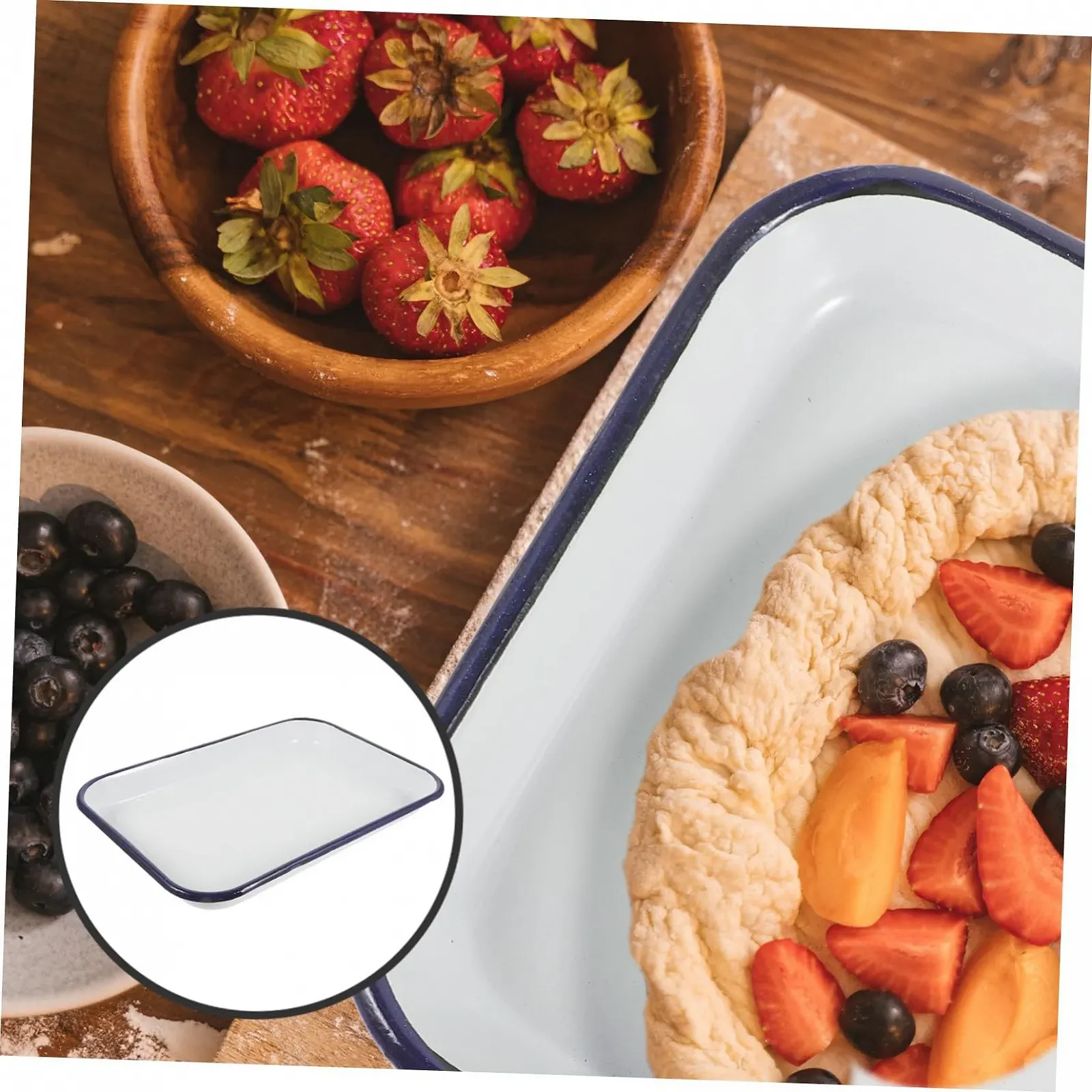 Форма для запікання прямокутна емальована антипригарна, фото №7