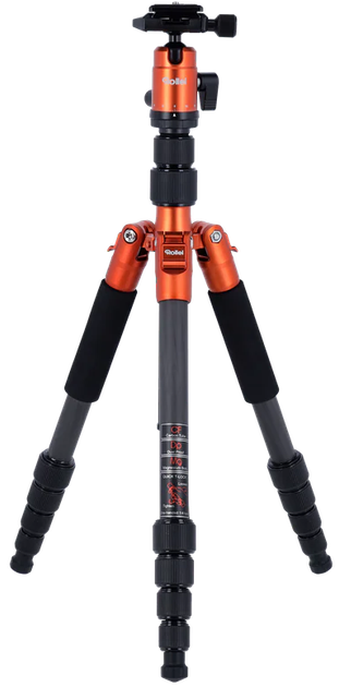 Штатив Rollei Compact Traveler No. 1 алюмінієвий Оранжевий (20934), фото №2