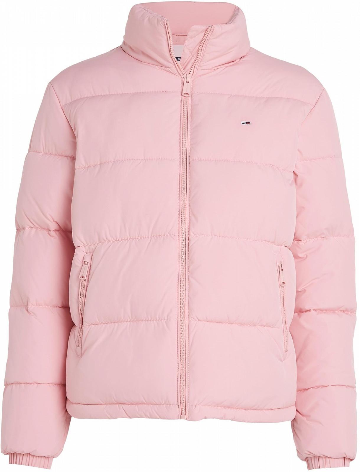 Куртка Tommy Jeans Essential Cropped Puffer Женская с воротником, фото №5