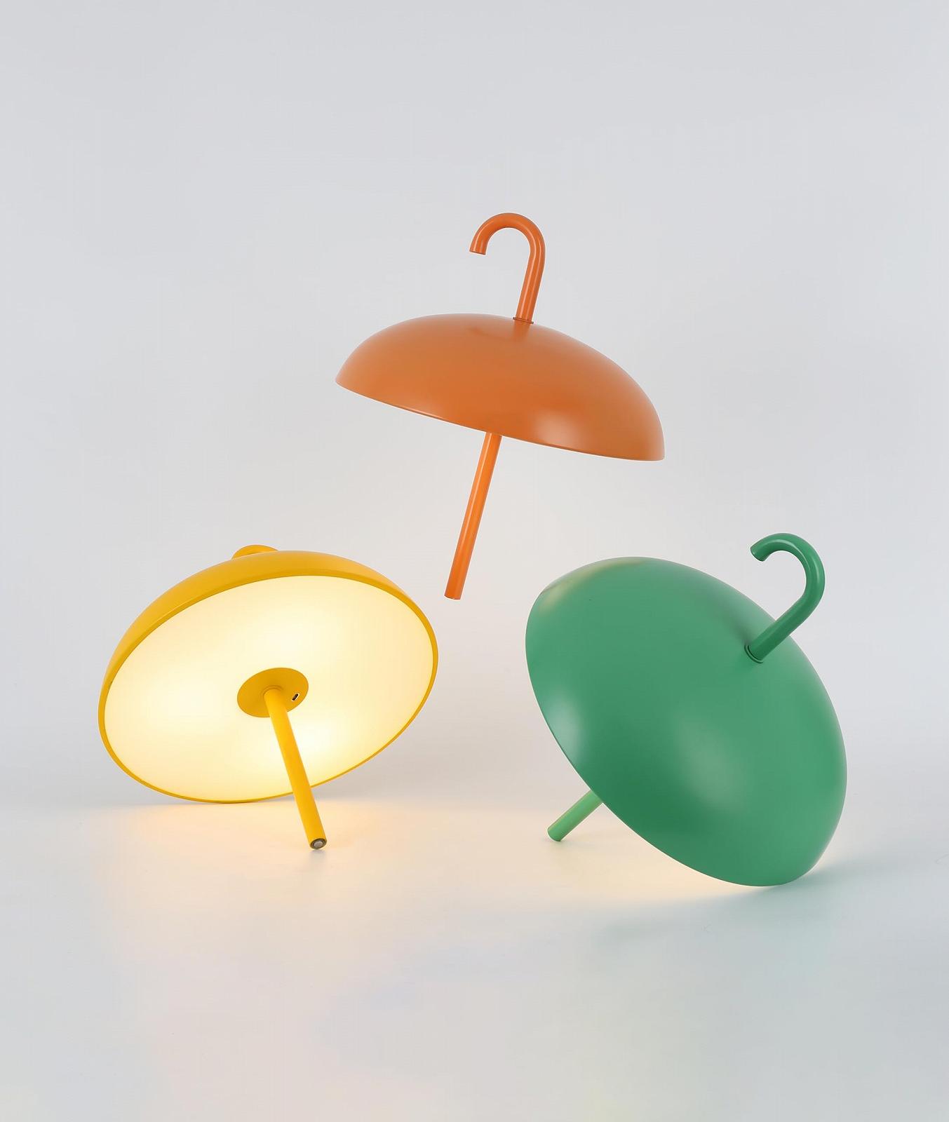 Настільна лампа ONNENKERZE Umbrella Акумуляторна 3-в-1 USB-C Жовта, фото №5