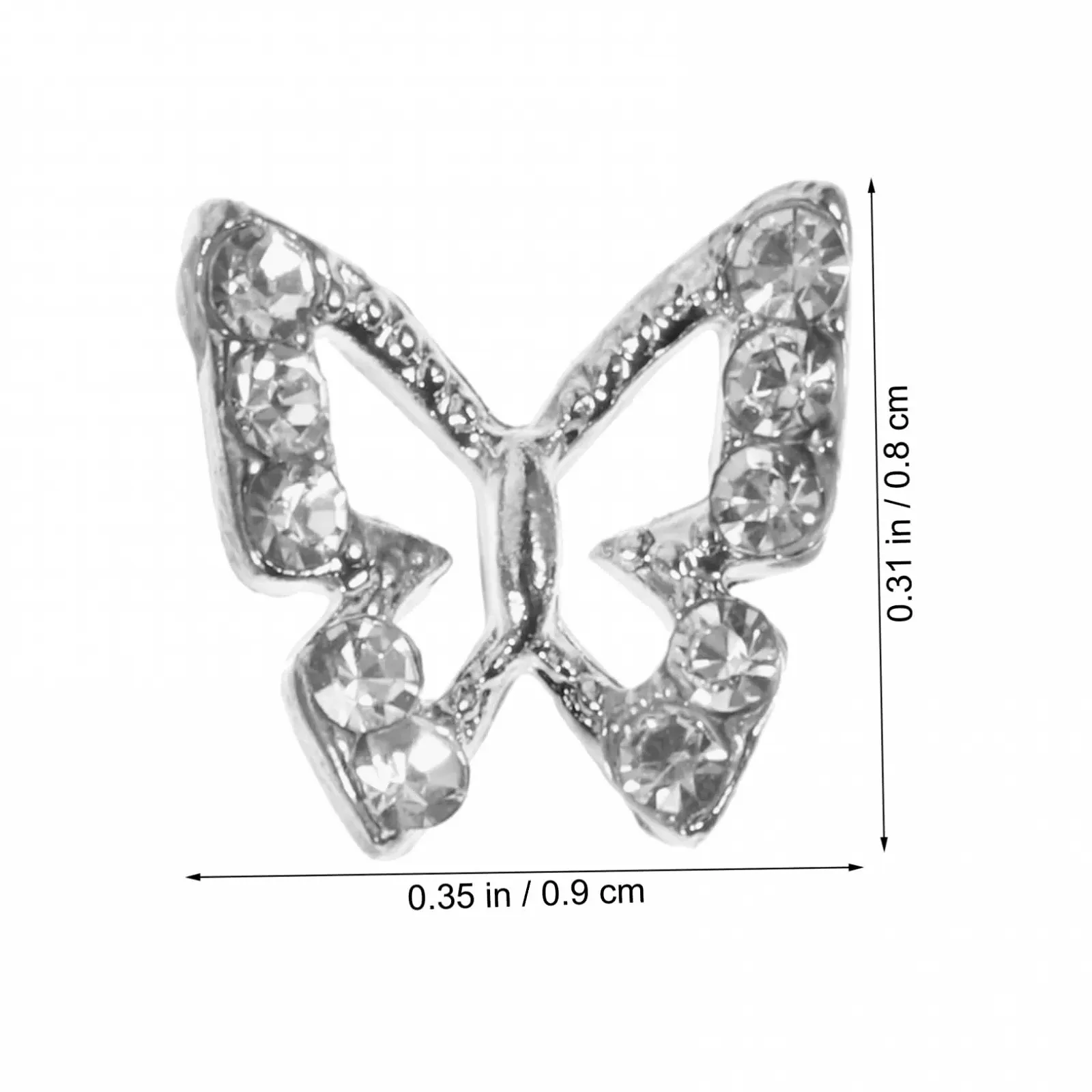 Підвіски для нігтів Метелики 3D MERRYHAPY, фото №5