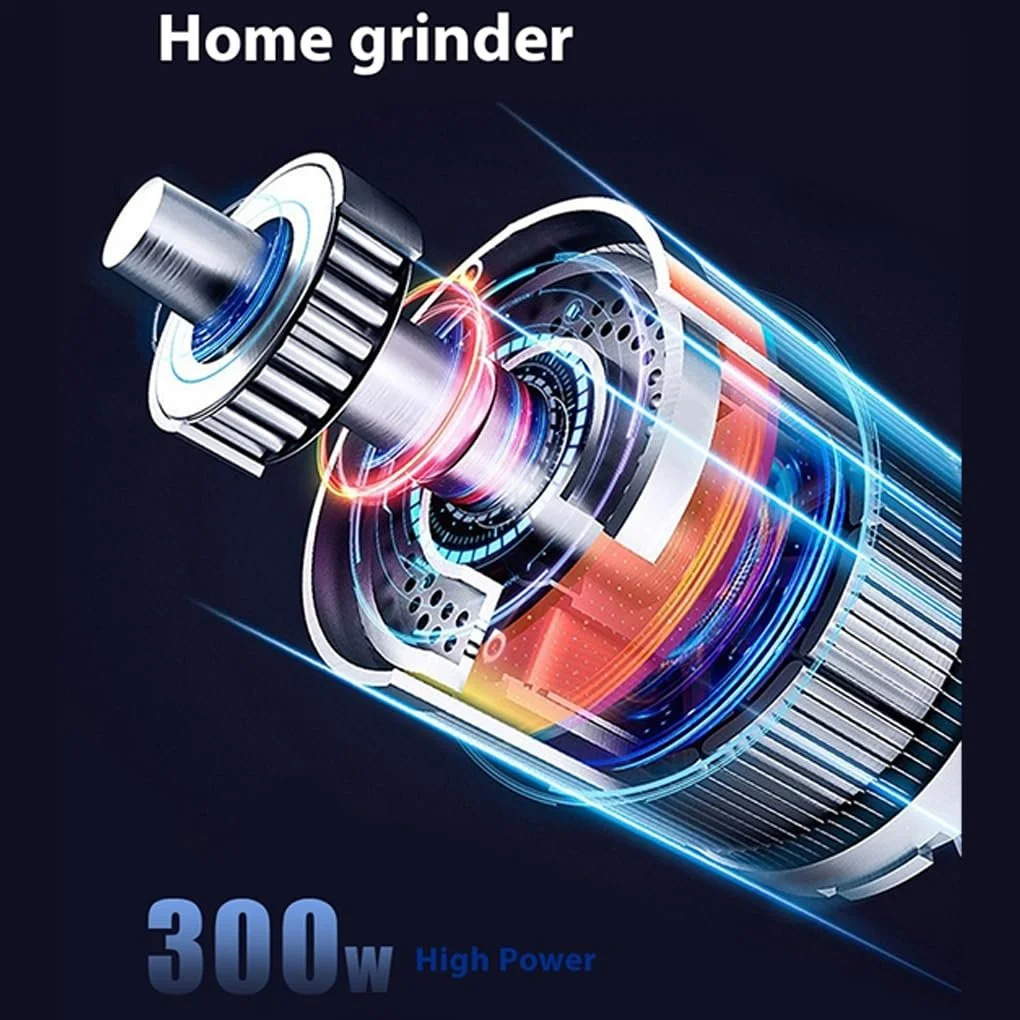 Електрична кавомолка портативна з потужним лезом для дому, міні подрібнювач електричний лезо для зерен, фото №2 Електрична кавомолка портативна з потужним лезом для дому, міні подрібнювач електричний лезо для зерен, фото №2