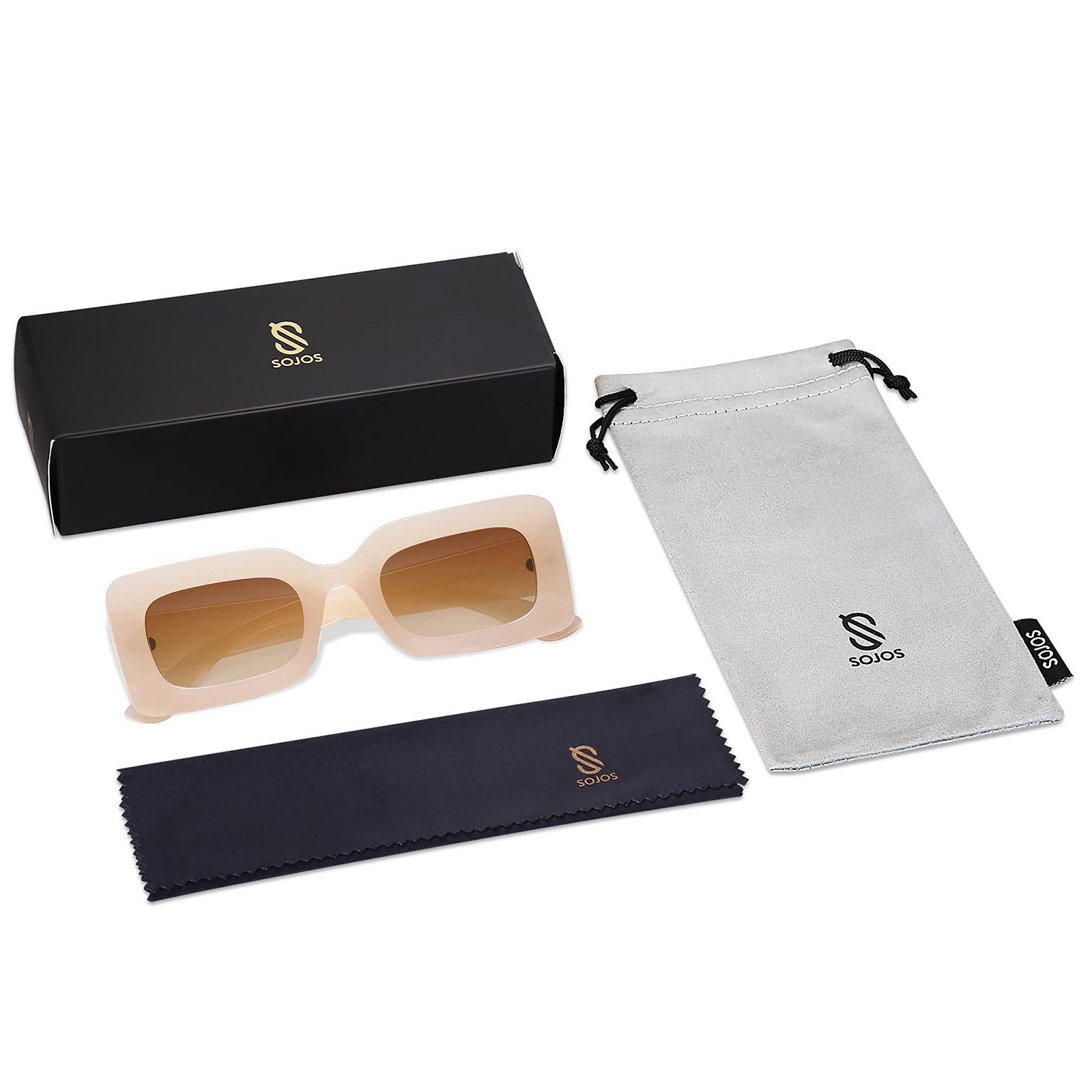 Сонцезахисні окуляри Жіночі Ретро Вінтажні Стильні Кольорові Прямокутні SOJOS SJ2160, фото №6 Сонцезахисні окуляри Жіночі Ретро Вінтажні Стильні Кольорові Прямокутні SOJOS SJ2160, фото №6