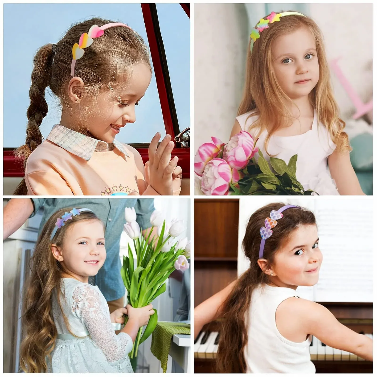 Набір з блискучих обручів для волосся, фото №6