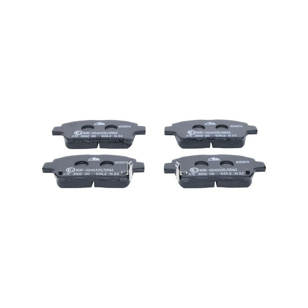 Комплект гальмівних колодок, дискові гальма ATE 13.0460-5810.2 для TOYOTA передня вісь, фото №1