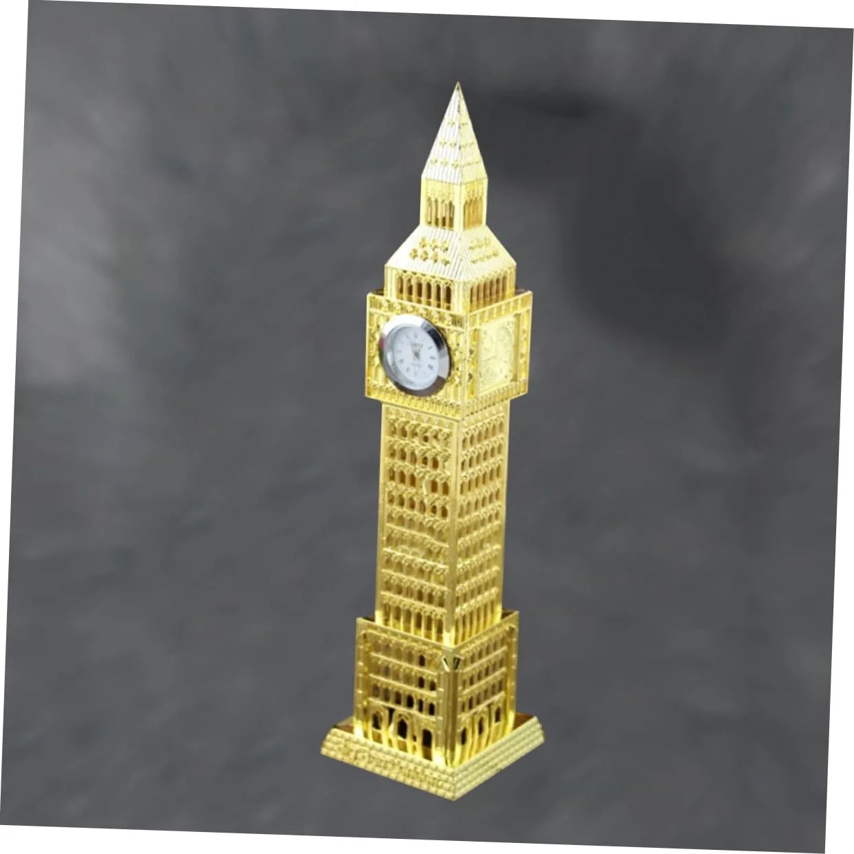 Годинник-будильник Вежа PartyKindom Металевий Золотий, фото №3