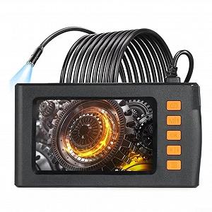 Автоэндоскоп 10,9 cm HD Эндоскоп Инспекционная камера - 8 mm Одинарный объектив, LCD-экран, IP67 водонепроницаемая камера, 1080P HD-эндоскоп, с 8 регулируемыми светодиодами (8 mm, 10 метров) synthetic.ua - Фото 1