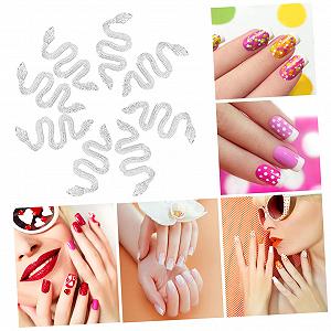 Украшение для ногтей Healvian, 60 шт., подвески, металл, 3D, стразы synthetic.ua - Фото 1